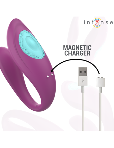 INTENSE - ANNIE ESTIMULADOR and VIBRADOR FORMA DE U MORADO CONTROL REMOTO