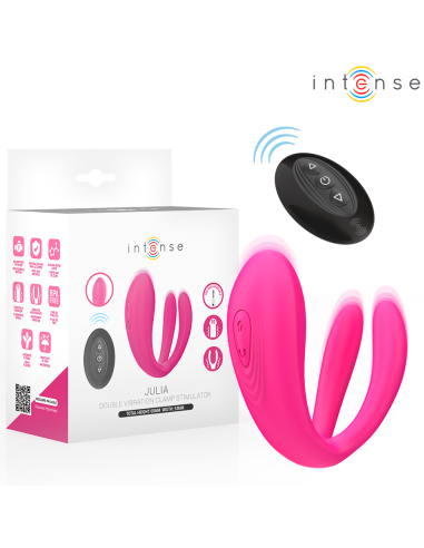 INTENSE - JULIA VIBRADOR and ESTIMULADOR DE PINZAS CONTROL REMOTO