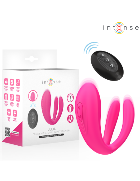 INTENSE - JULIA VIBRADOR and ESTIMULADOR DE PINZAS CONTROL REMOTO