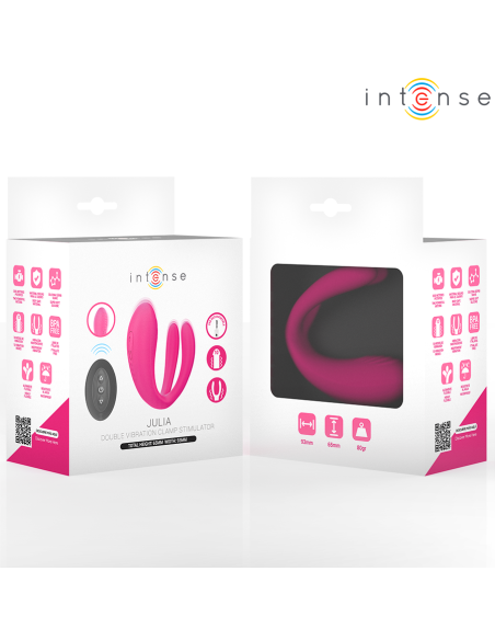 INTENSE - JULIA VIBRADOR and ESTIMULADOR DE PINZAS CONTROL REMOTO