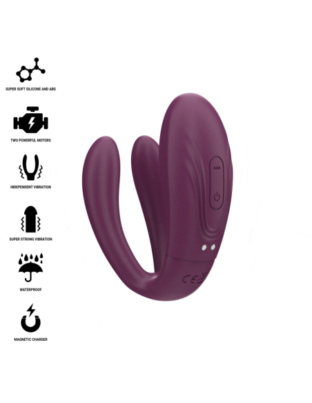 INTENSE - SANDRA VIBRADOR and ESTIMULADOR DE PINZAS CON GOLPETEO CONTROL REMOTO