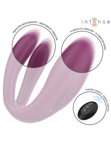 INTENSE - SANDRA VIBRADOR and ESTIMULADOR DE PINZAS CON GOLPETEO CONTROL REMOTO
