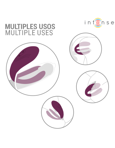 INTENSE - SANDRA VIBRADOR and ESTIMULADOR DE PINZAS CON GOLPETEO CONTROL REMOTO