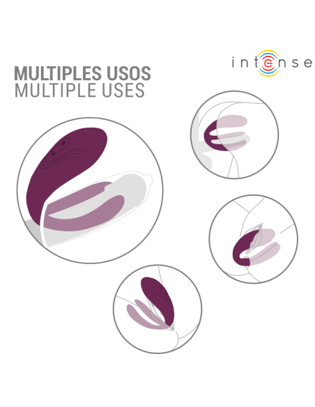 INTENSE - SANDRA VIBRADOR and ESTIMULADOR DE PINZAS CON GOLPETEO CONTROL REMOTO