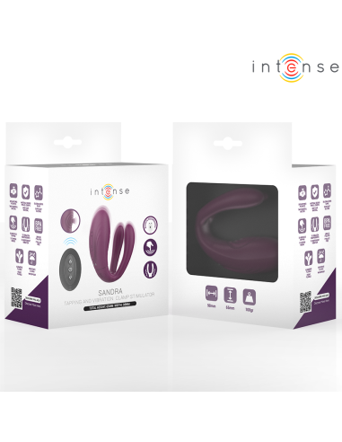 INTENSE - SANDRA VIBRADOR and ESTIMULADOR DE PINZAS CON GOLPETEO CONTROL REMOTO