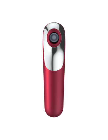 SATISFYER - DUAL LOVE VIBRADOR Y SUCCIONADOR CON AIRE PULSADO ROJO