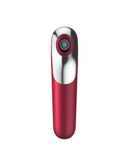 SATISFYER - DUAL LOVE VIBRADOR Y SUCCIONADOR CON AIRE PULSADO ROJO