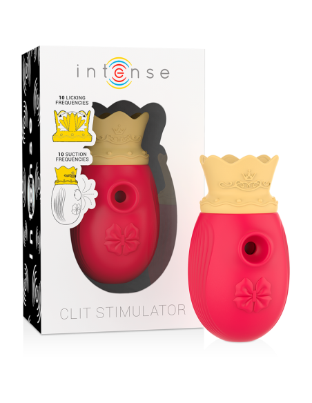 INTENSE - ESTIMULADOR CLÍTORIS 10 MODOS DE SUCCIÓN Y LICKING - ROJO