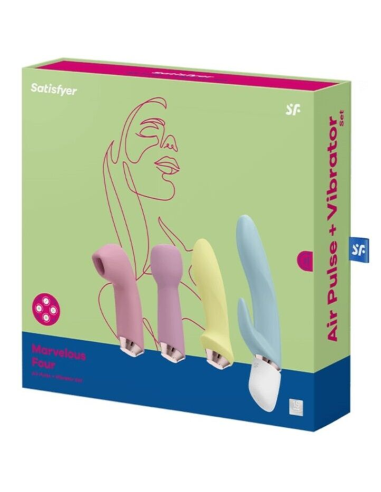 SATISFYER - MARVELOUS FOUR SET VIBRADOR and SUCCIONADOR
