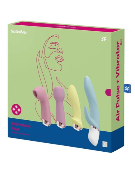 SATISFYER - MARVELOUS FOUR SET VIBRADOR and SUCCIONADOR