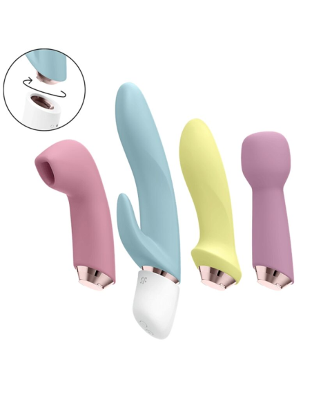 SATISFYER - MARVELOUS FOUR SET VIBRADOR and SUCCIONADOR