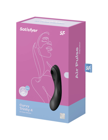 SATISFYER - CURVY TRINITY 4 ESTIMULADOR Y VIBRADOR NEGRO