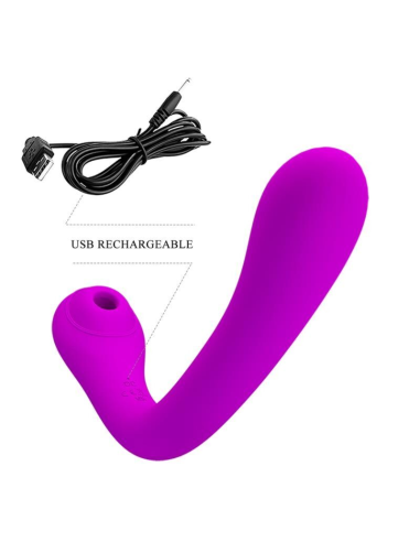 PRETTY LOVE - ALEX VIBRADOR Y SUCCIONADOR DE CLÍTORIS LILA