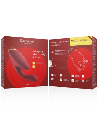 WOMANIZER - DUO 2 ESTIMULADOR BURDEOS
