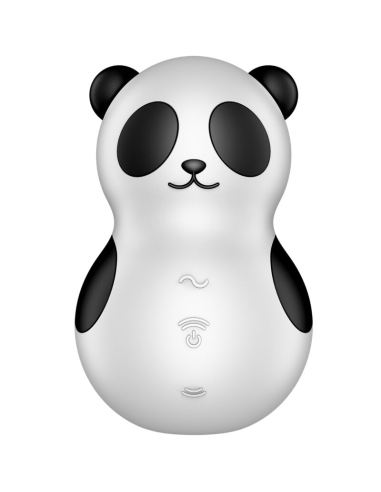 SATISFYER - POCKET PANDA ESTIMULADOR and VIBRADOR BLANCO Y NEGRO