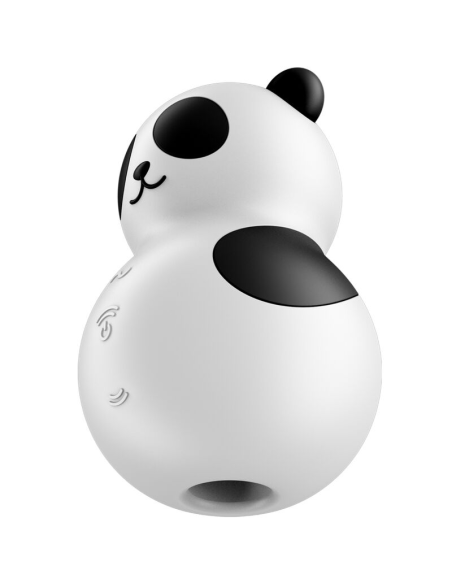 SATISFYER - POCKET PANDA ESTIMULADOR and VIBRADOR BLANCO Y NEGRO