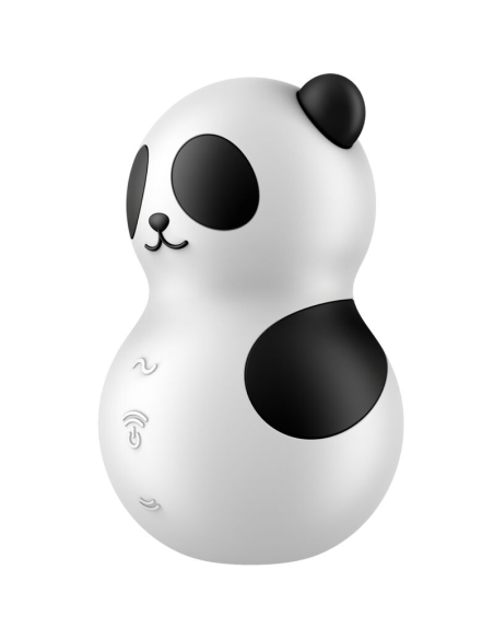 SATISFYER - POCKET PANDA ESTIMULADOR and VIBRADOR BLANCO Y NEGRO