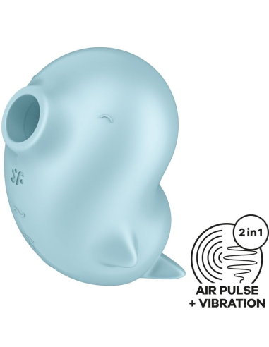 SATISFYER - SASSY SEAL ESTIMULADOR and VIBRADOR AZUL