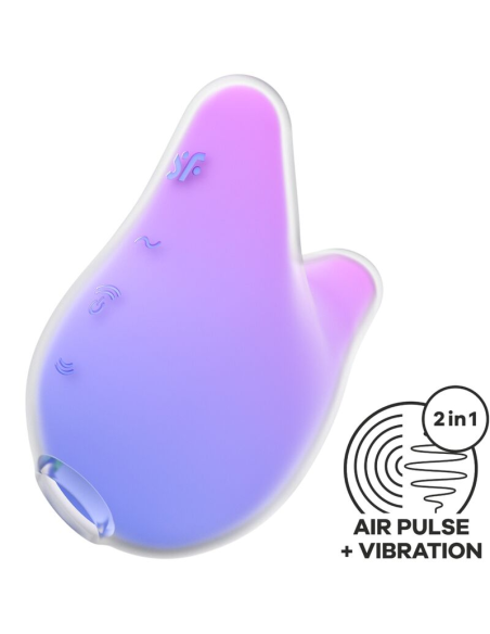 SATISFYER - MERMAID VIBES ESTIMULADOR and VIBRADOR VIOLETA Y ROSA