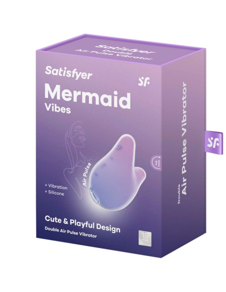 SATISFYER - MERMAID VIBES ESTIMULADOR and VIBRADOR VIOLETA Y ROSA
