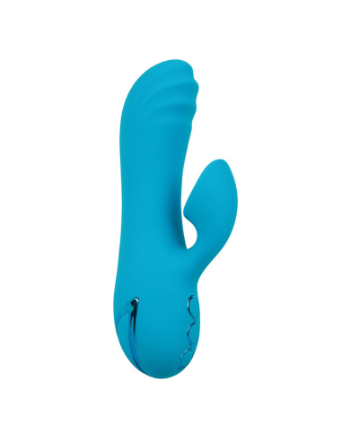 CALEXOTICS - SUNSET BEACH SEDUCER VIBRADOR Y ESTIMULADOR 10 FUNCIONES AZUL