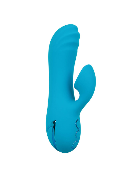 CALEXOTICS - SUNSET BEACH SEDUCER VIBRADOR Y ESTIMULADOR 10 FUNCIONES AZUL