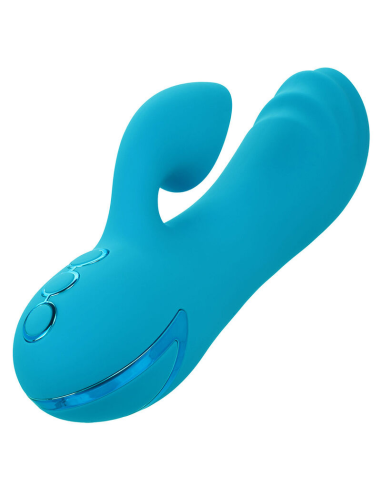 CALEXOTICS - SUNSET BEACH SEDUCER VIBRADOR Y ESTIMULADOR 10 FUNCIONES AZUL