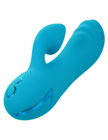 CALEXOTICS - SUNSET BEACH SEDUCER VIBRADOR Y ESTIMULADOR 10 FUNCIONES AZUL