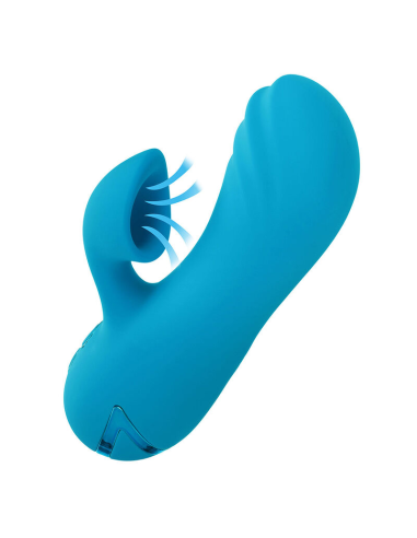 CALEXOTICS - SUNSET BEACH SEDUCER VIBRADOR Y ESTIMULADOR 10 FUNCIONES AZUL