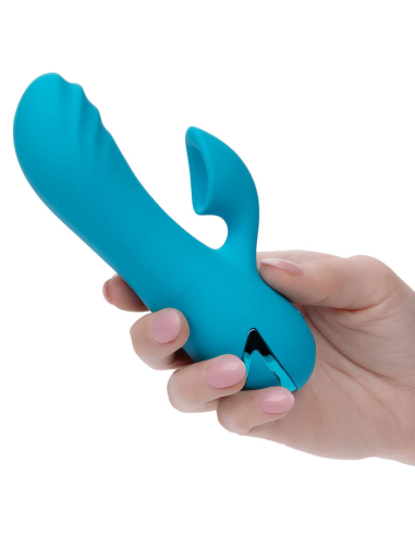 CALEXOTICS - SUNSET BEACH SEDUCER VIBRADOR Y ESTIMULADOR 10 FUNCIONES AZUL