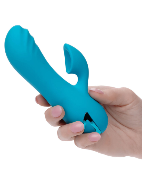 CALEXOTICS - SUNSET BEACH SEDUCER VIBRADOR Y ESTIMULADOR 10 FUNCIONES AZUL