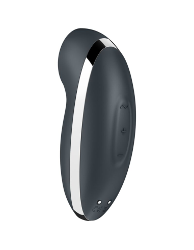 SATISFYER - TAP and CLIMAX 2 VIBRADOR and ESTIMULADOR GRIS