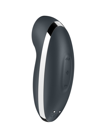 SATISFYER - TAP and CLIMAX 2 VIBRADOR and ESTIMULADOR GRIS