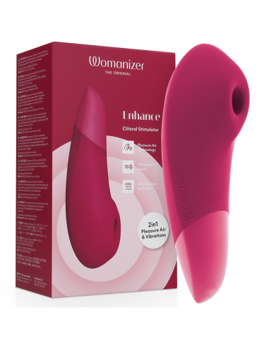 WOMANIZER - ENHANCE ESTIMULADOR DE CLITORÍS ROSA VIBRANTE