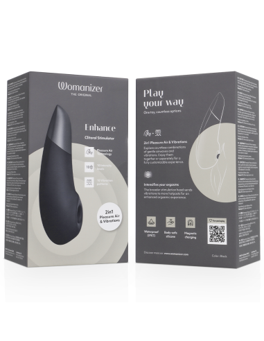 WOMANIZER - ENHANCE ESTIMULADOR DE CLITORÍS NEGRO