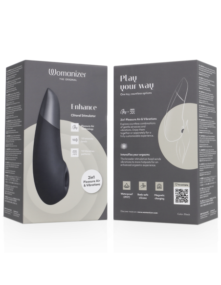 WOMANIZER - ENHANCE ESTIMULADOR DE CLITORÍS NEGRO