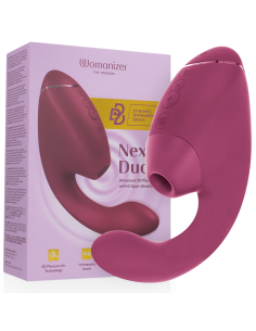 WOMANIZER - DUO NEXT ESTIMULADOR VIBRADOR DUAL CLÍTORIS and PUNTO·G ROSA