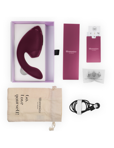 WOMANIZER - DUO NEXT ESTIMULADOR VIBRADOR DUAL CLÍTORIS and PUNTO·G ROSA