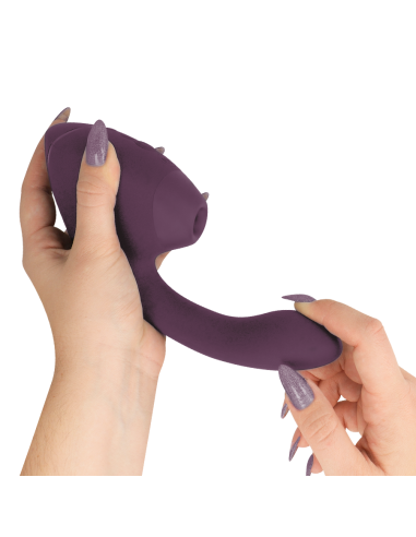 WOMANIZER - DUO NEXT ESTIMULADOR VIBRADOR DUAL CLÍTORIS and PUNTO·G MORADO