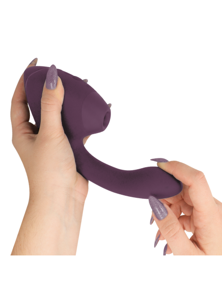 WOMANIZER - DUO NEXT ESTIMULADOR VIBRADOR DUAL CLÍTORIS and PUNTO·G MORADO