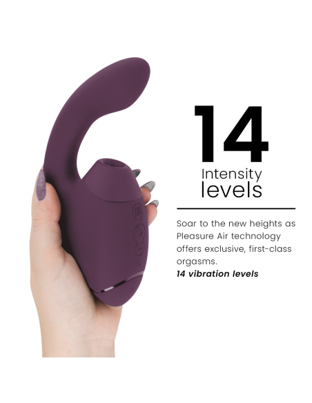 WOMANIZER - DUO NEXT ESTIMULADOR VIBRADOR DUAL CLÍTORIS and PUNTO·G MORADO