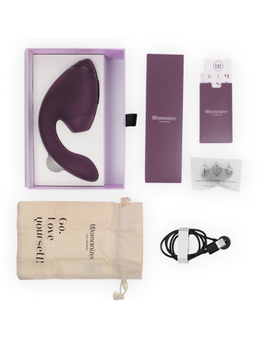 WOMANIZER - DUO NEXT ESTIMULADOR VIBRADOR DUAL CLÍTORIS and PUNTO·G MORADO