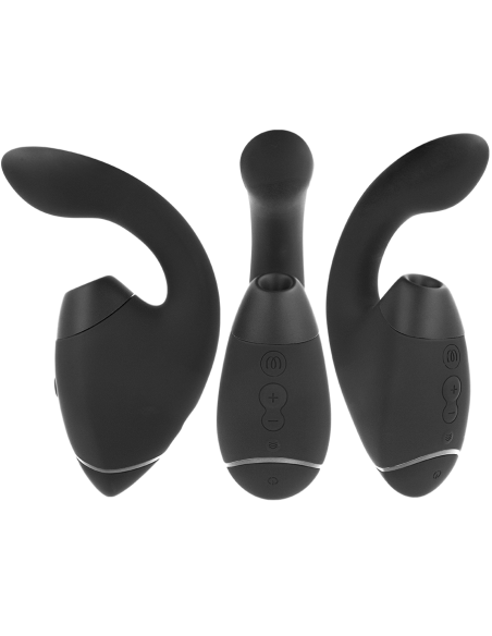 WOMANIZER - DUO NEXT ESTIMULADOR VIBRADOR DUAL CLÍTORIS and PUNTO·G NEGRO