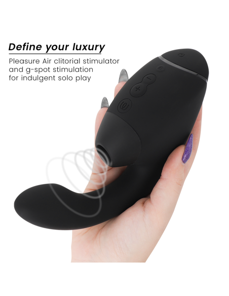 WOMANIZER - DUO NEXT ESTIMULADOR VIBRADOR DUAL CLÍTORIS and PUNTO·G NEGRO