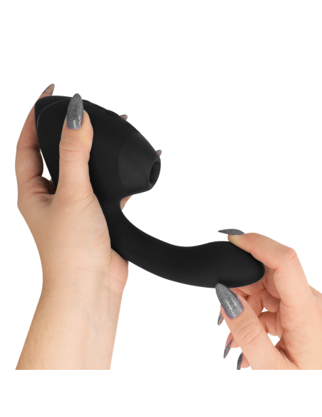 WOMANIZER - DUO NEXT ESTIMULADOR VIBRADOR DUAL CLÍTORIS and PUNTO·G NEGRO