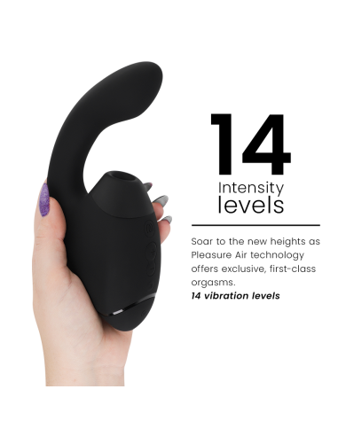WOMANIZER - DUO NEXT ESTIMULADOR VIBRADOR DUAL CLÍTORIS and PUNTO·G NEGRO