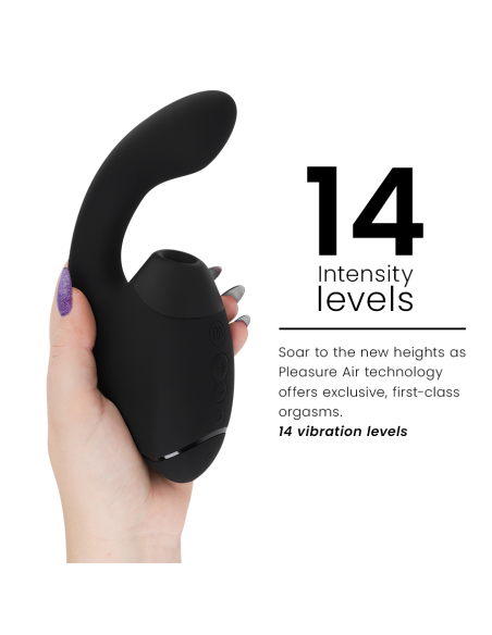 WOMANIZER - DUO NEXT ESTIMULADOR VIBRADOR DUAL CLÍTORIS and PUNTO·G NEGRO