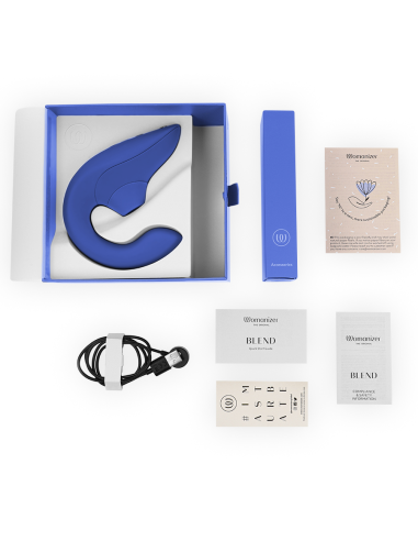 WOMANIZER - BLEND ESTIMULADOR VIBRADOR RABBIT AZUL
