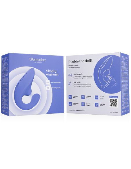 WOMANIZER - BLEND ESTIMULADOR VIBRADOR RABBIT AZUL