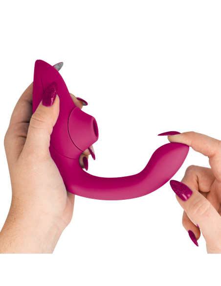 WOMANIZER - BLEND ESTIMULADOR VIBRADOR RABBIT FUCSIA